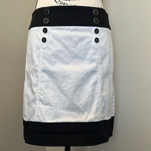 White/Black Skirt